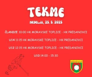 Zadnje tekme letošnje sezone v nedeljo, 25. maja 2025