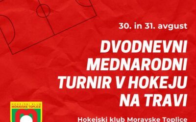 Mednarodni turnir v hokeju na travi 30. in 31. avgusta 2025